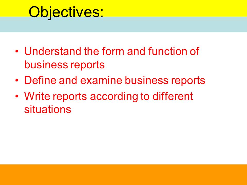 what is business report and its functions